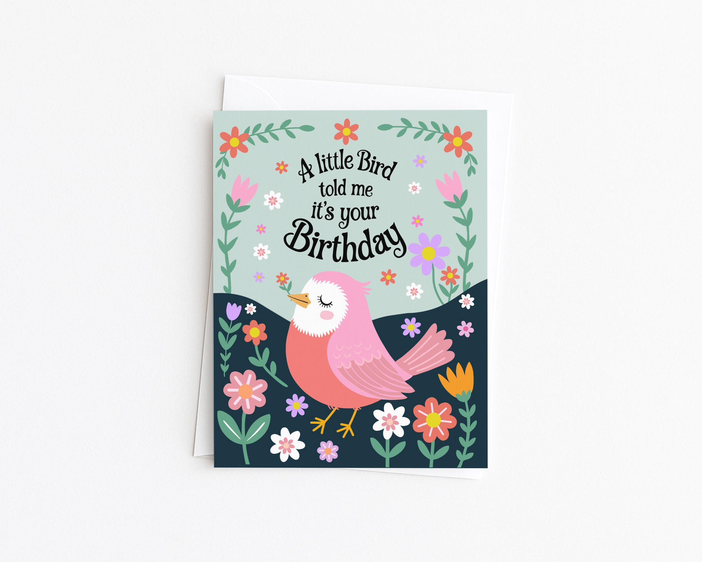 Little Birdie Birthday Card