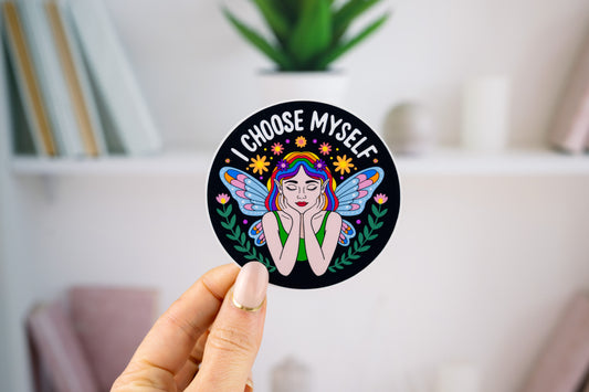 I Choose Myself PRIDE Vinyl Sticker