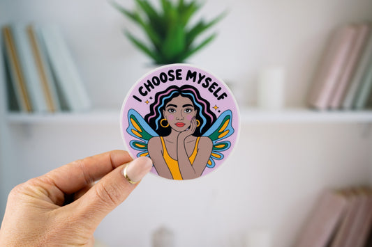 I Choose Myself PRIDE Bipoc Vinyl Sticker