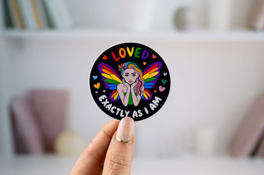Loved As I Am PRIDE Vinyl Sticker
