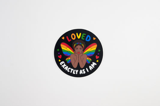 Loved As I Am PRIDE Bipoc Vinyl Sticker