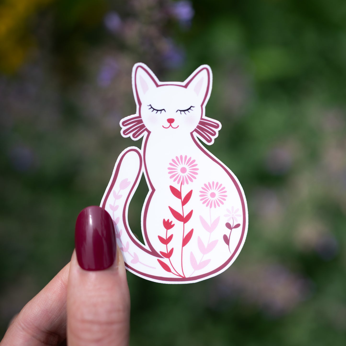 Meadow Cat Vinyl Sticker