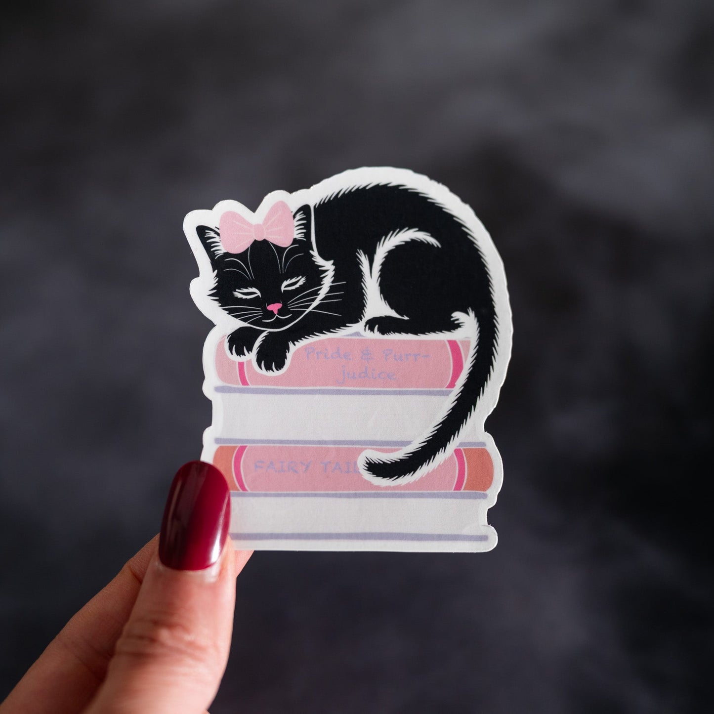 Pride And Purrjudice Vinyl Sticker