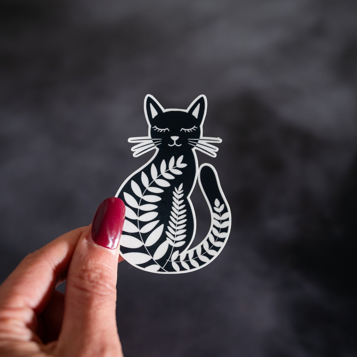 Botanical Cat Vinyl Sticker