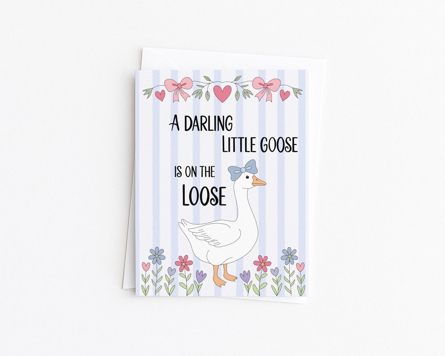 Darling Little Goose, Cute New Baby Card