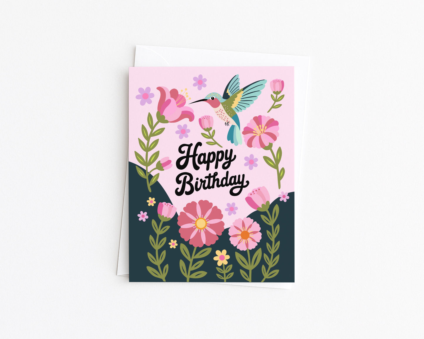 Happy Birthday Hummingbird Card