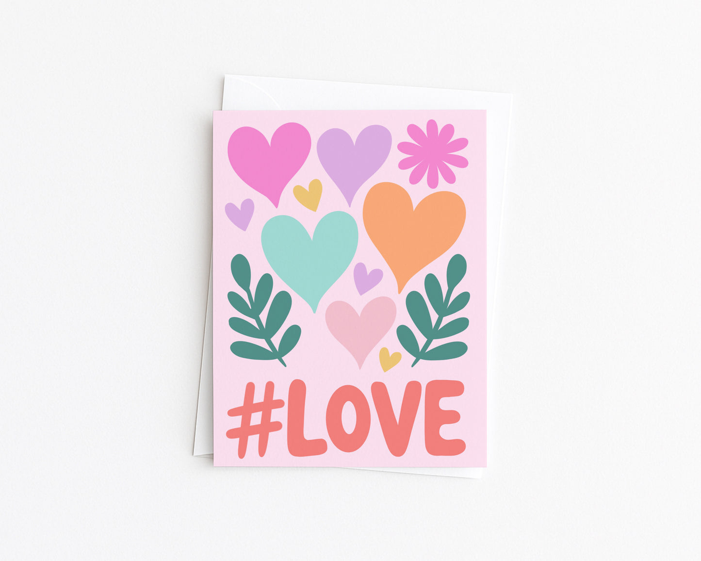 LOVE Hand-Illustrated Pride Card