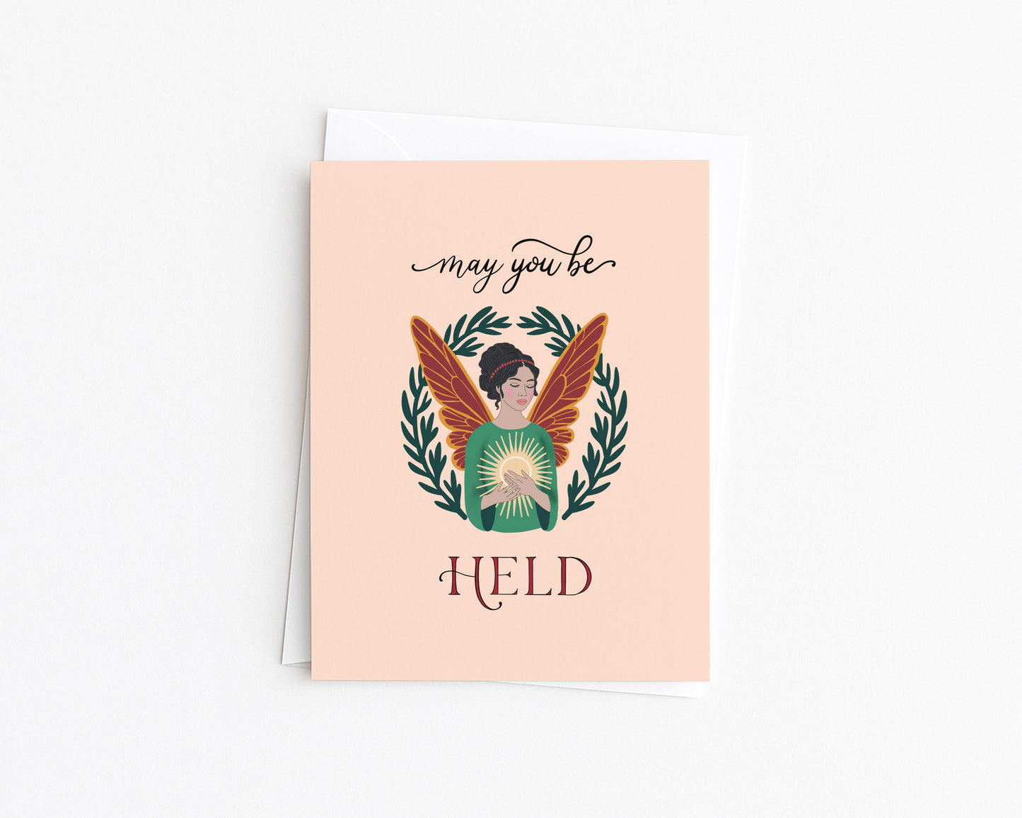 May You Be Held, Sympathy, Comfort and Holiday Card