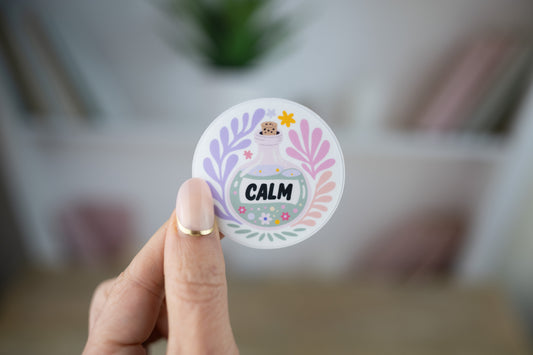 Calm Potion Bottle Vinyl Sticker