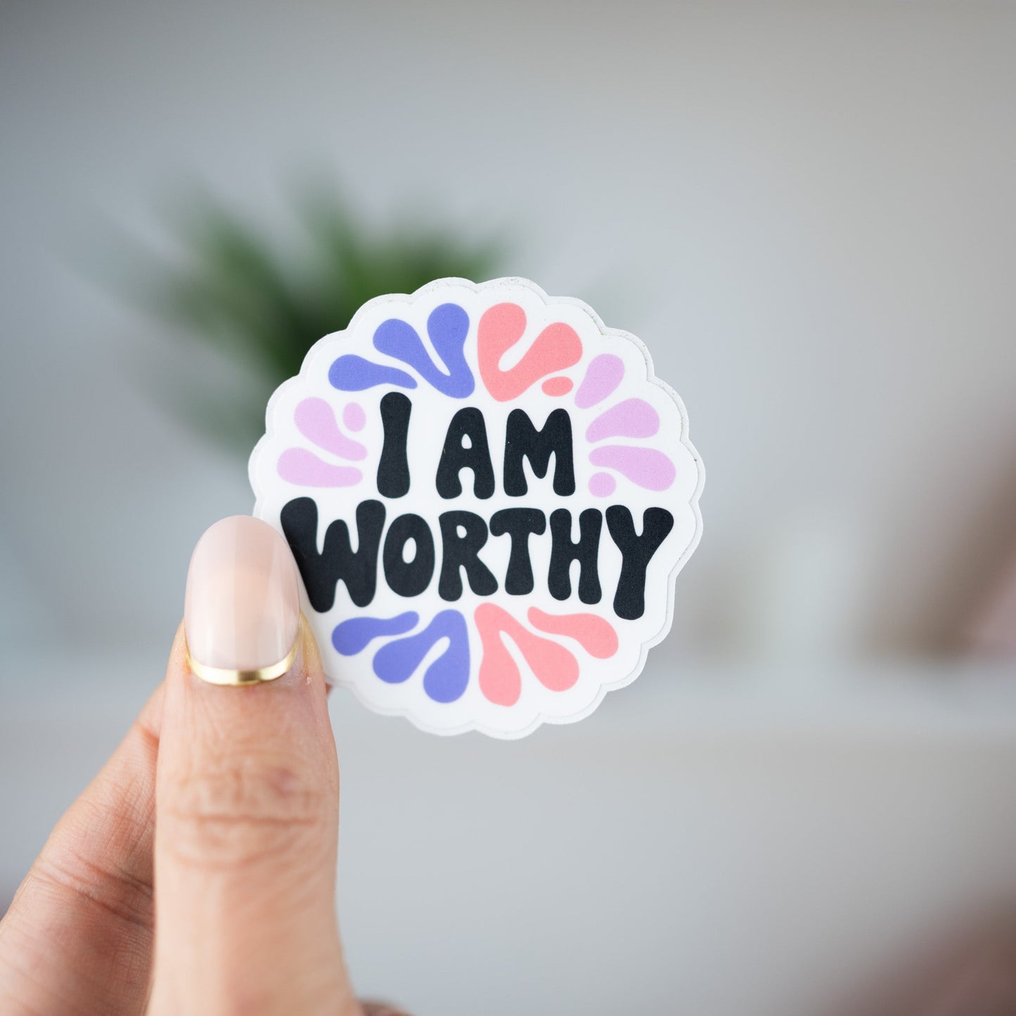 I Am Worthy Vinyl Sticker