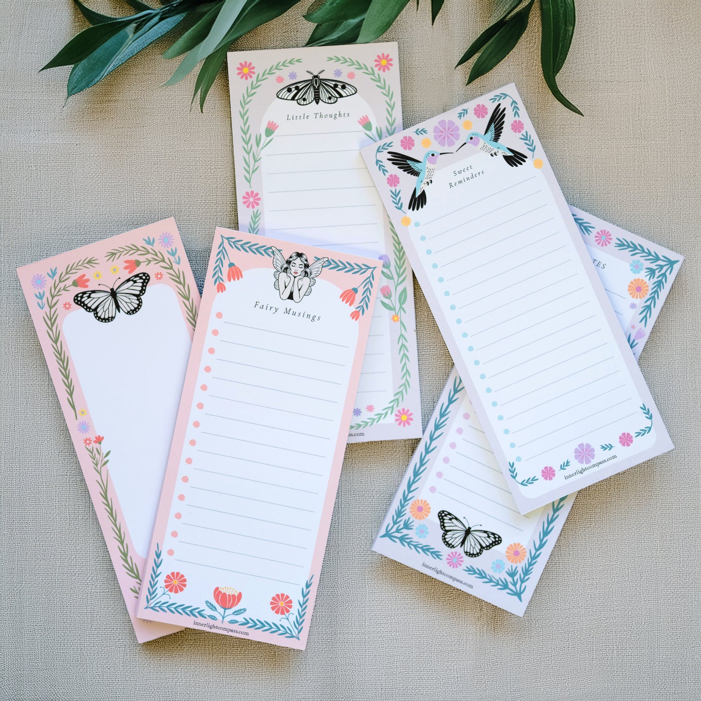 Butterfly Notes & To Do Tall Notepad