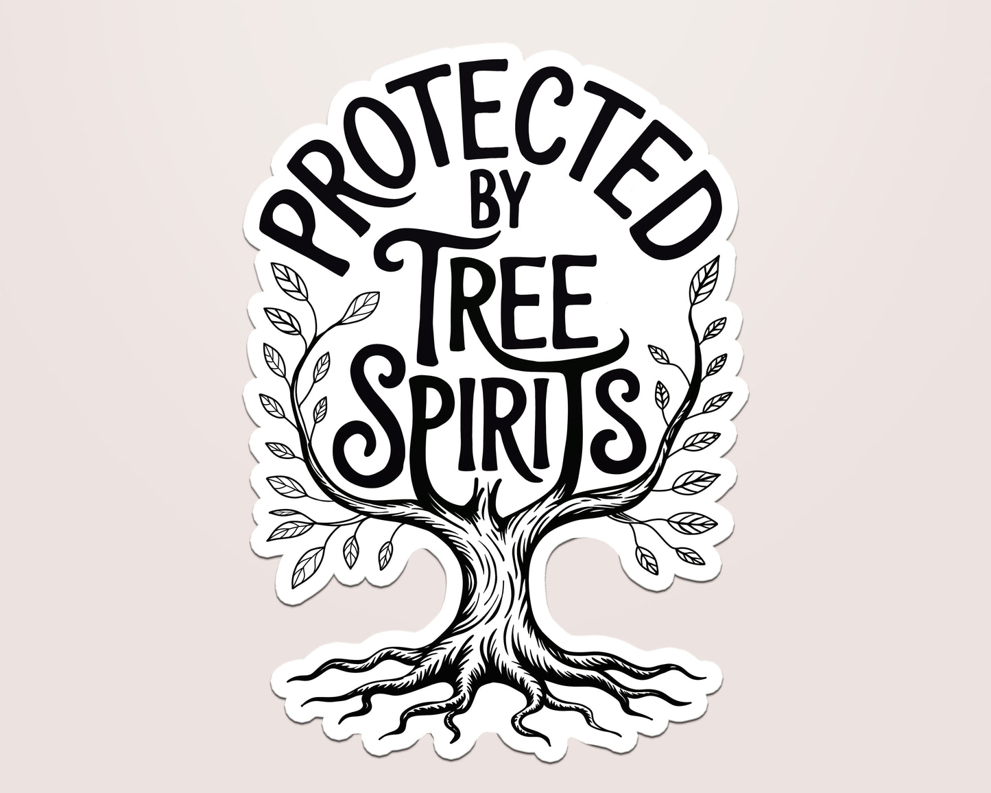 Protected By Tree Spirits Vinyl Sticker