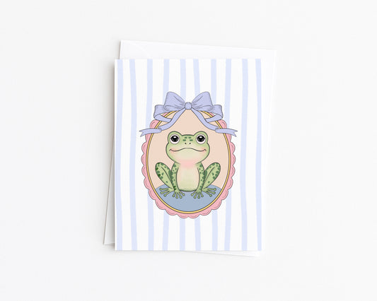 Baby Frog Card {Blue}