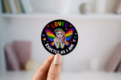 Loved As I Am PRIDE Vinyl Sticker