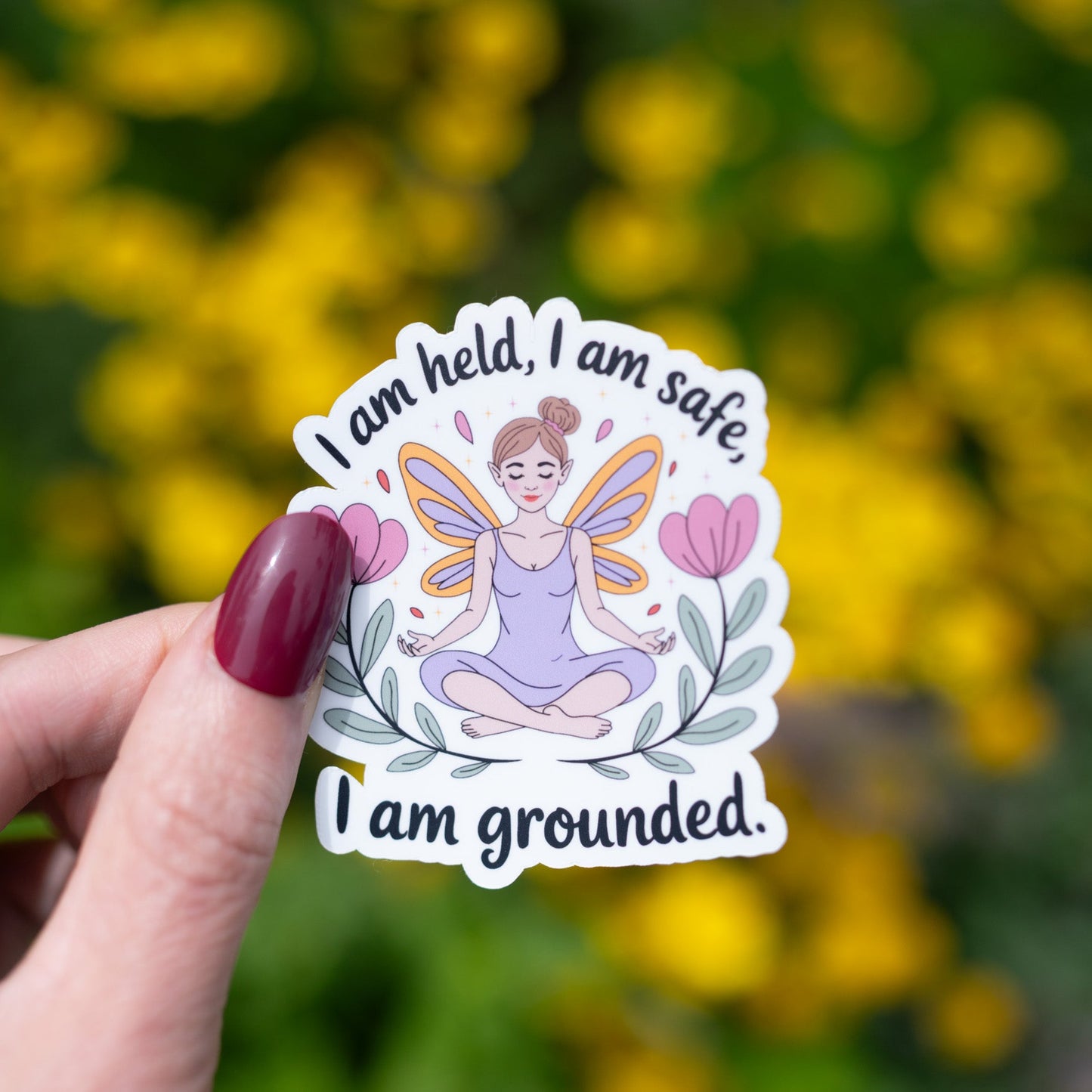 Grounding Self Care Sticker Vinyl Sticker