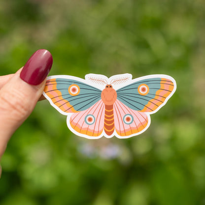 Harvest Moth Vinyl Sticker