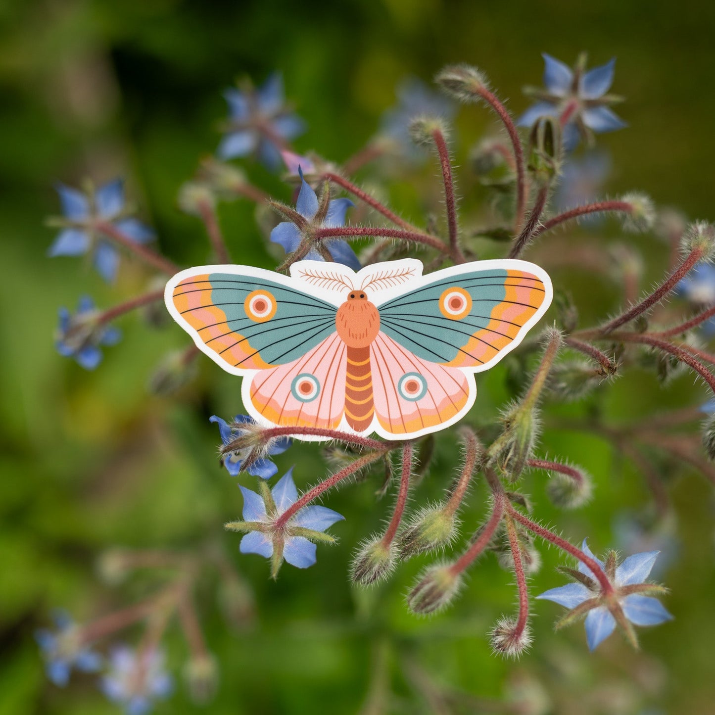 Harvest Moth Vinyl Sticker
