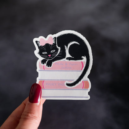 Pride And Purrjudice Vinyl Sticker