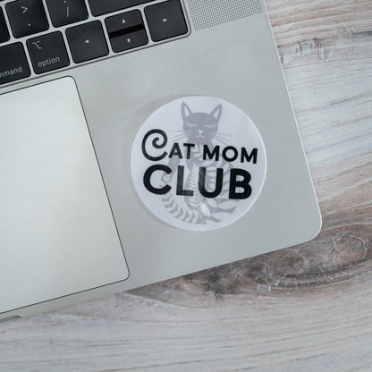 Cat Mom Club Vinyl Sticker