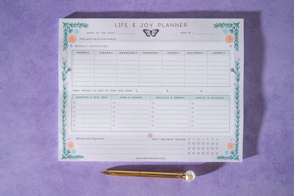 Life & Joy Weekly Planner Desk Pad