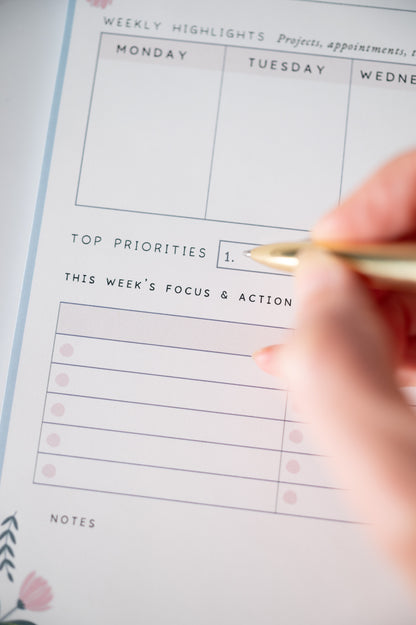 Weekly Overview Planner Desk Pad