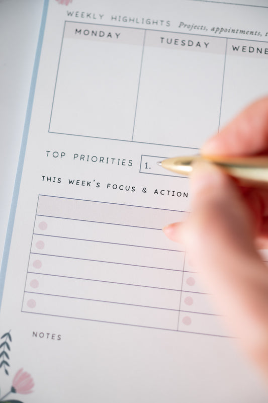 Weekly Overview Planner Desk Pad