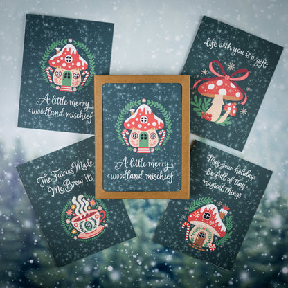 Woodland Holiday Magic – Boxed Card Set