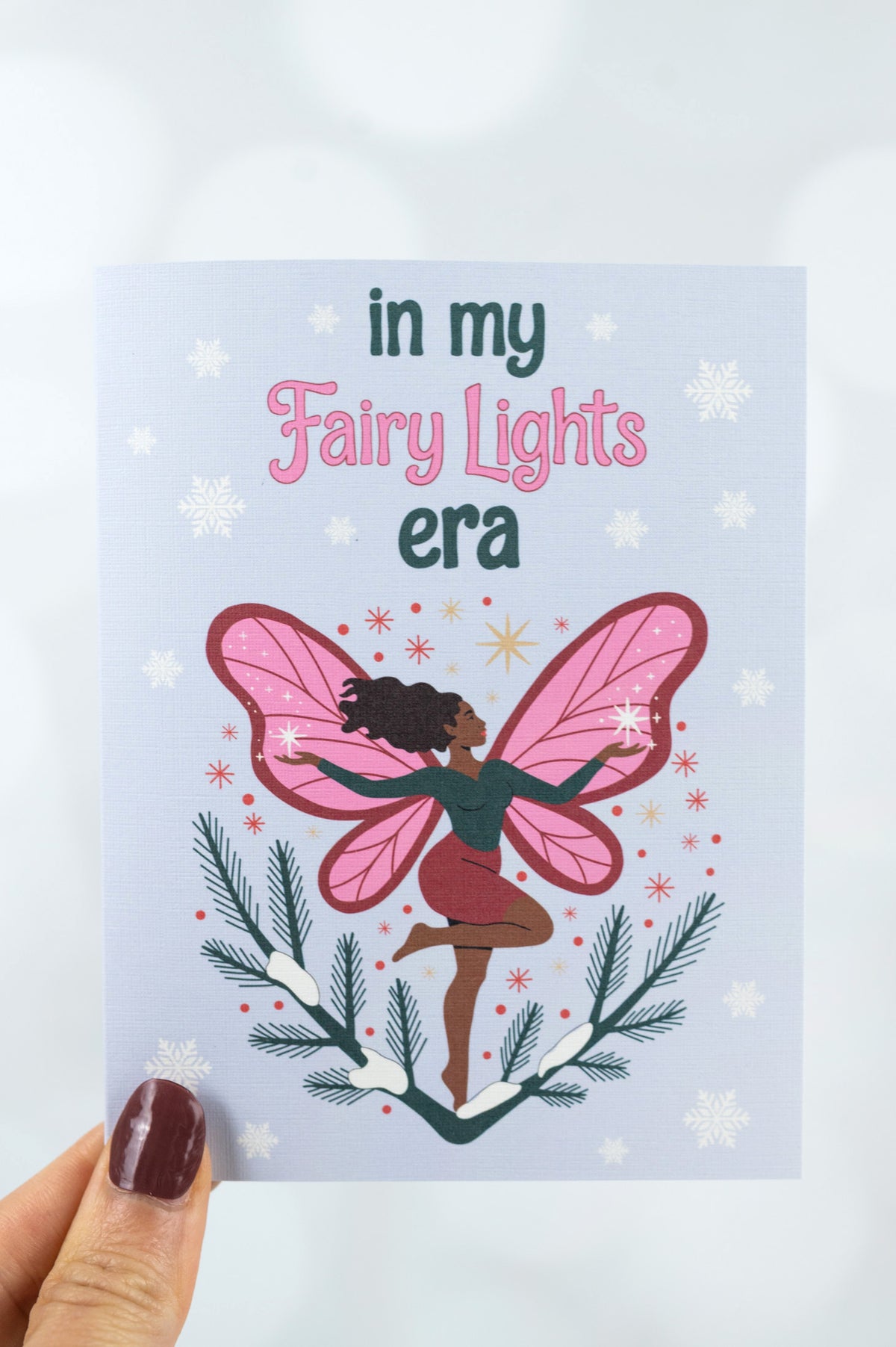 My Fairy Lights Era, Whimsical Holiday Card