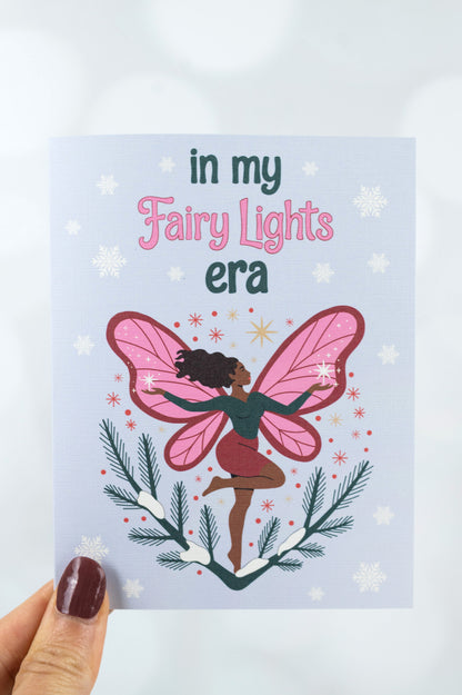 My Fairy Lights Era, Whimsical Holiday Card