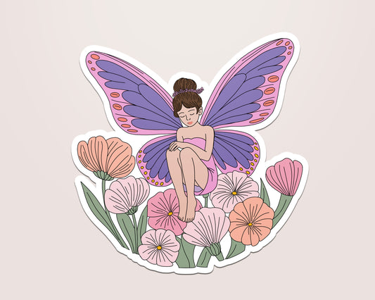 Flower Fairy Vinyl Sticker