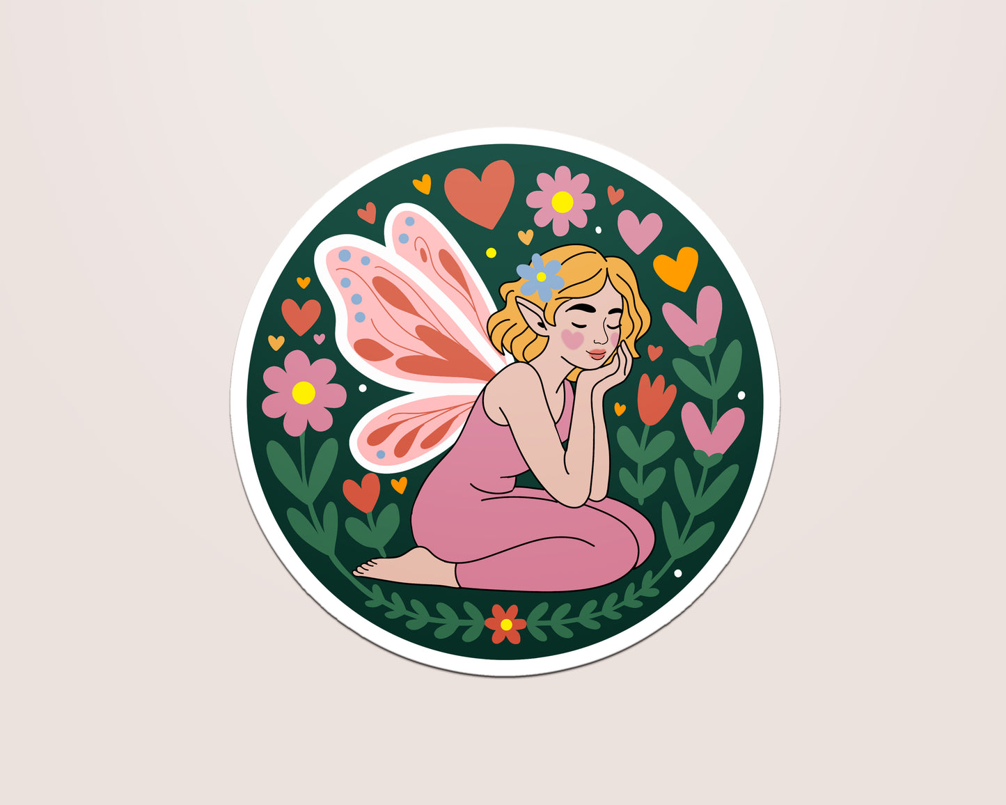 Dreaming Fairy Vinyl Sticker