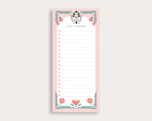 Fairy Musings Tall Notepad
