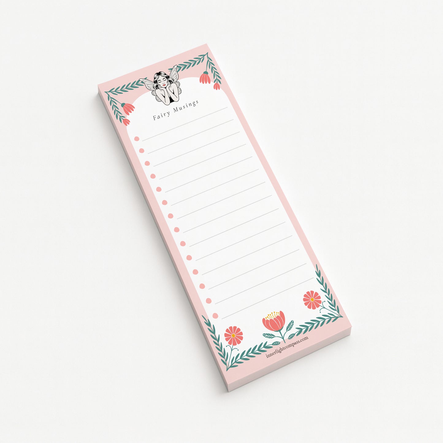Fairy Musings Tall Notepad