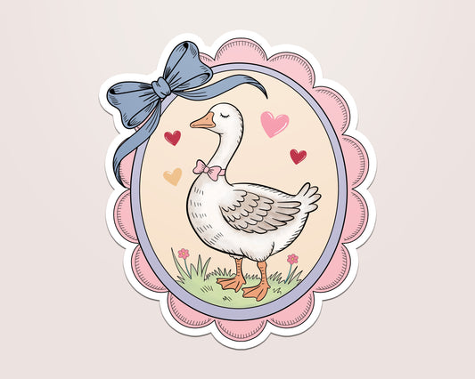 Framed Goose Vinyl Sticker