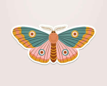 Harvest Moth Vinyl Sticker