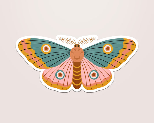 Harvest Moth Vinyl Sticker
