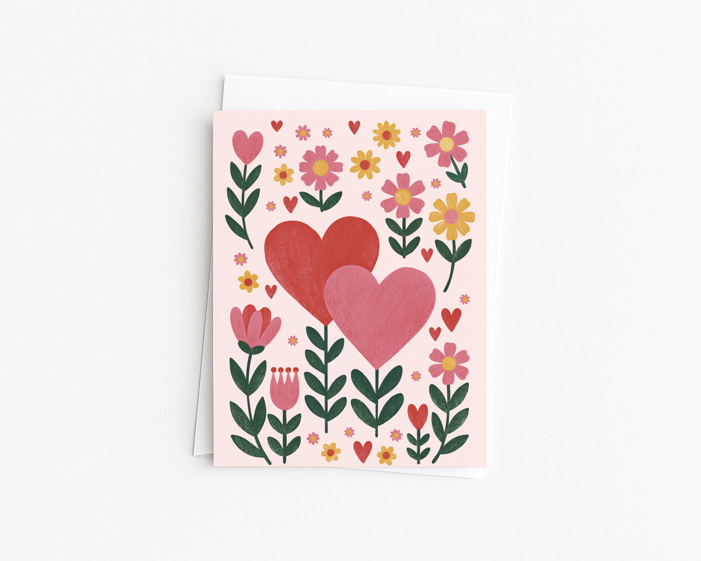 'Heart-Connected' Note Card