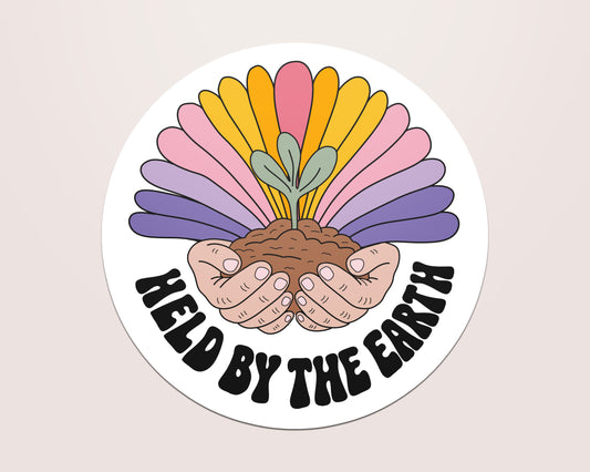 Held by the Earth Vinyl Sticker