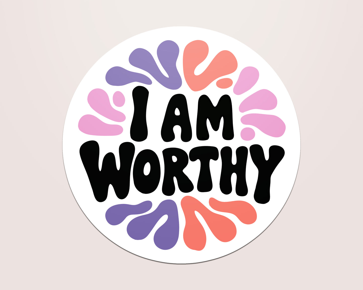 I Am Worthy Vinyl Sticker