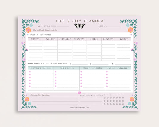 Life & Joy Weekly Planner Desk Pad