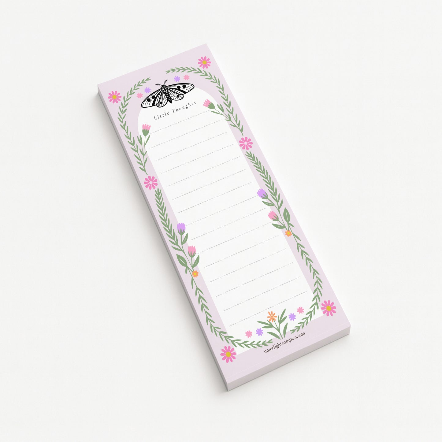 Little Thoughts Moth Tall Notepad