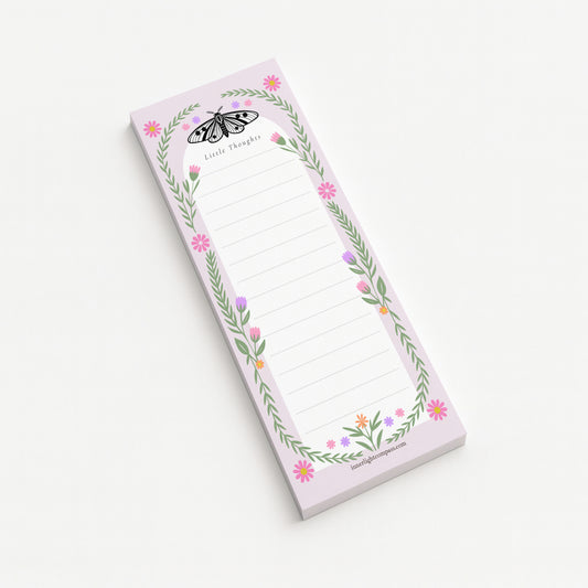 Little Thoughts Moth Tall Notepad