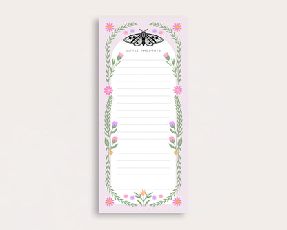 Little Thoughts Moth Tall Notepad