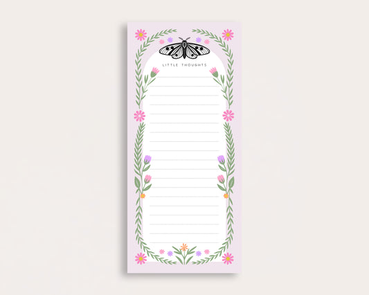 Little Thoughts Moth Tall Notepad