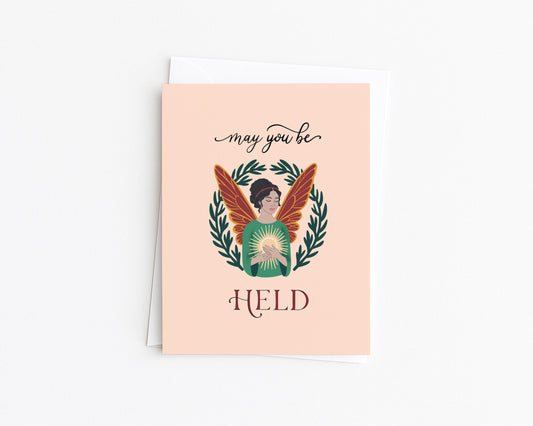 May You Be Held, Sympathy, Comfort and Holiday Card