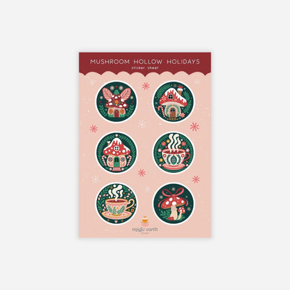 Mushroom Hollow Sticker Sheet