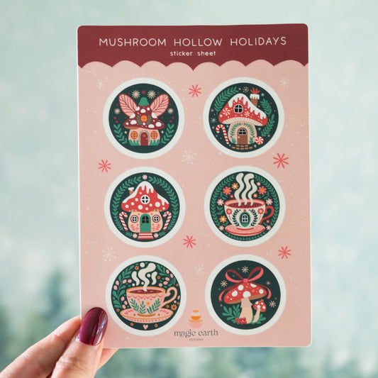Mushroom Hollow Sticker Sheet