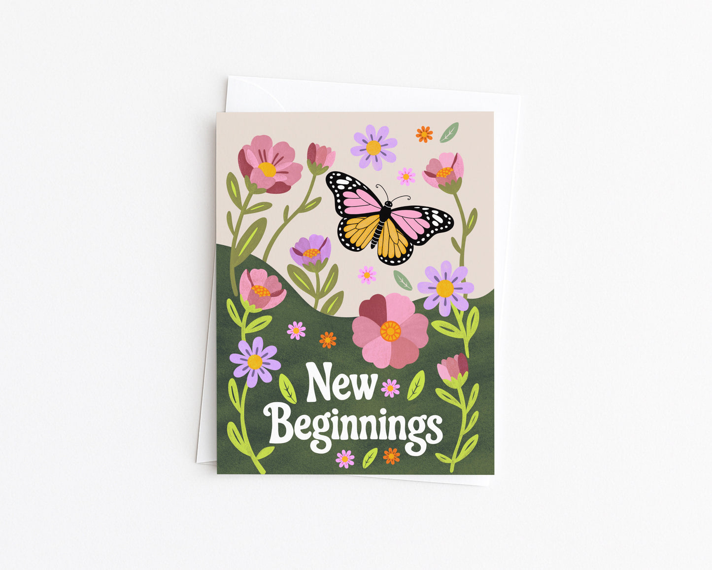 'New Beginnings' Note Card