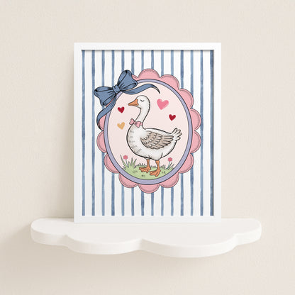 Goose Nursery Wall Art Print