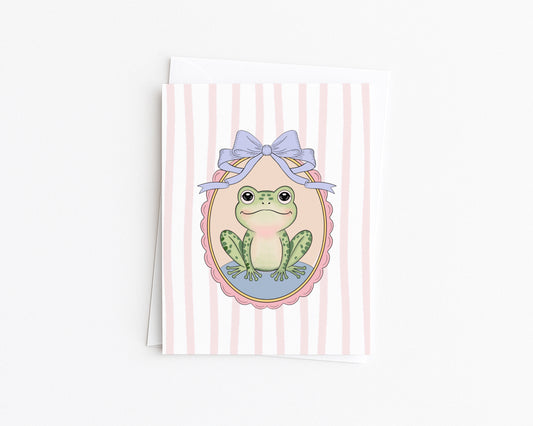 Baby Frog Card {Pink}